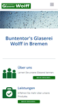 Mobile Screenshot of buntentors-glaserei-wolff.de